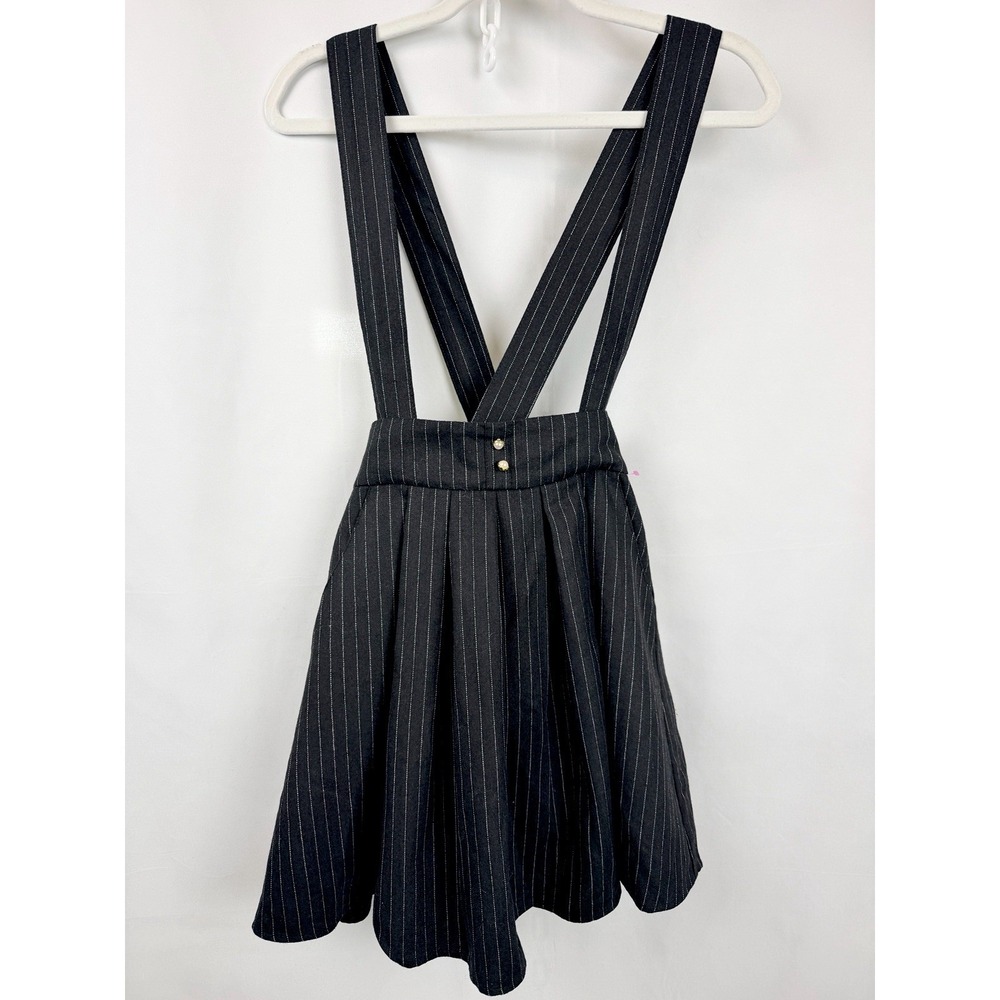 Majestic Legon NWT Pinstripe Suspender Skort‎ Wool Blend Japanese J Fashion